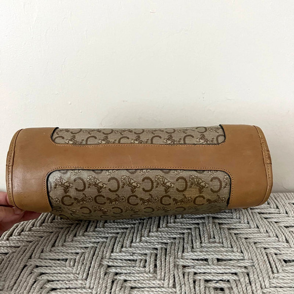 CELINE Macadam Diffusion Tan Canvas and Leather Crossbody Bag - Picture 5 of 15